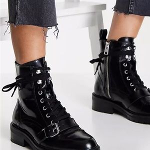 All saints lace up Donita boots Size US 7 Euro 38